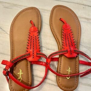 Brand New Red Women’s Sandals - size 8.5